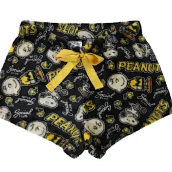 Peanuts Social Club Plush Lounge Shorts - Picture 2 of 7